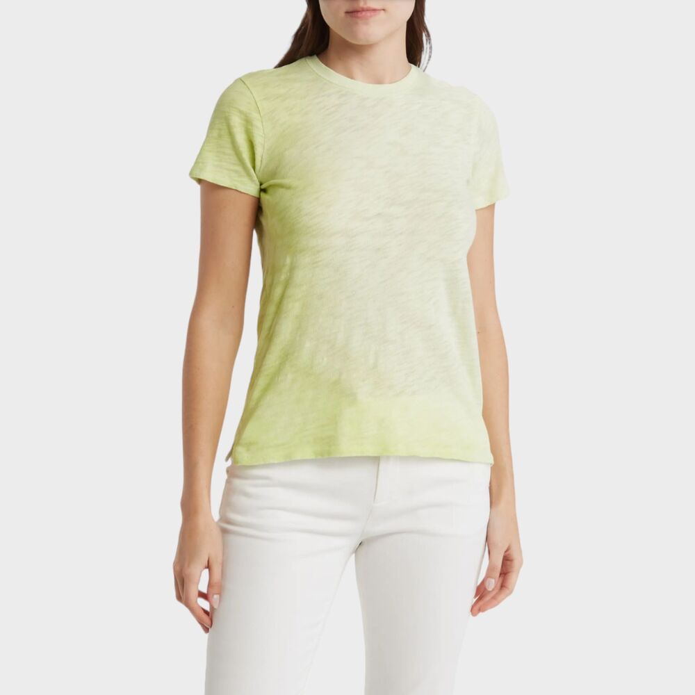 ATM Anthony Thomas Melillo T Shirt Womens Small Ombre Fade Slub Green